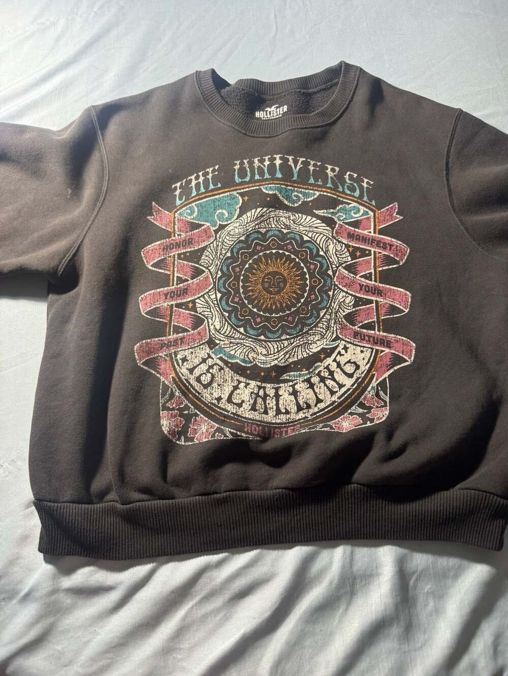 Hollister Women's Pullover Crewneck Sweatshirt Size XS Gypsy Boho
